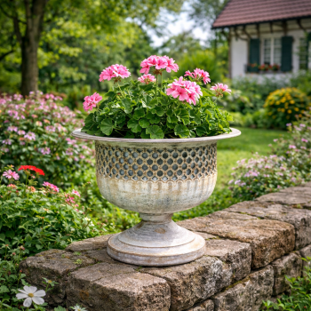 Amphore - Blumenübertopf - Antik Look